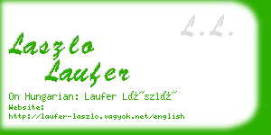 laszlo laufer business card